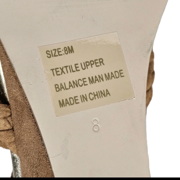 Soft Surroundings Brown 8M Low Wedge Strappy Summer Vacation  Strappy  Sandals - Picture 9 of 10